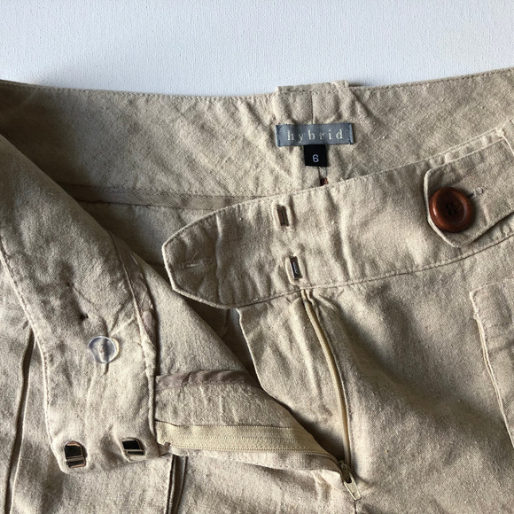 ✖️LAST CALL - NWOT Linen Blend Shorts, sz 6 - Picture 2 of 6